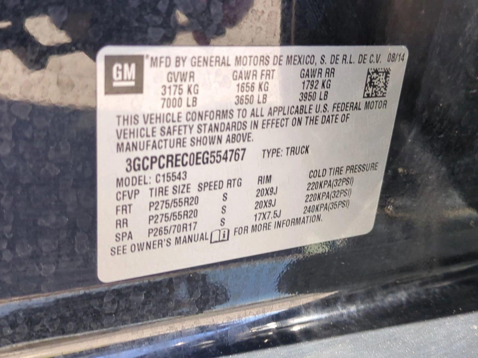 2014 Chevrolet Silverado 1500 Crew Cab Short Box 2-Wheel Drive LT w/1LT