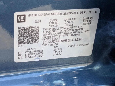 2024 Chevrolet Silverado 1500 Crew Cab Short Box 4-Wheel Drive ZR2