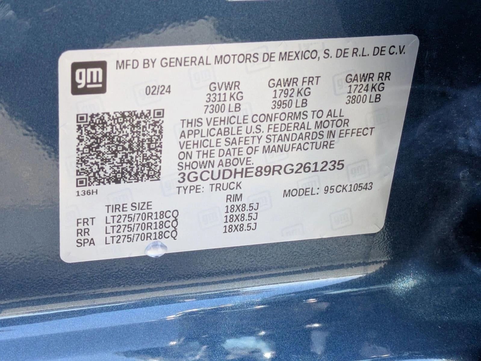 2024 Chevrolet Silverado 1500 Crew Cab Short Box 4-Wheel Drive ZR2