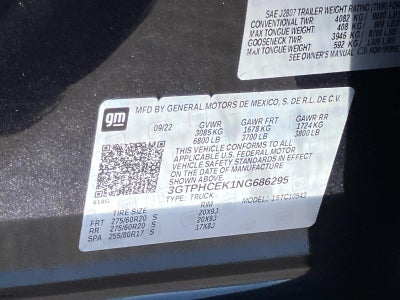 2022 GMC Sierra 1500 Crew Cab Short Box 2-Wheel Drive Elevation