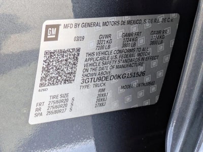 2019 GMC Sierra 1500 Crew Cab Short Box 4-Wheel Drive SLT