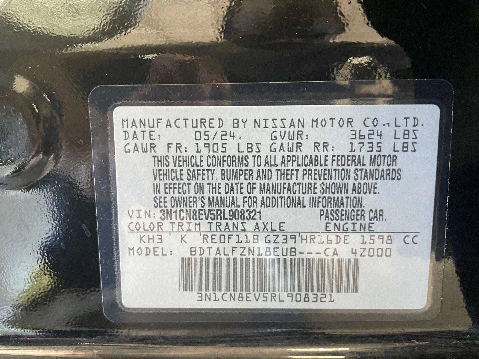 2024 Nissan Versa SV CVT