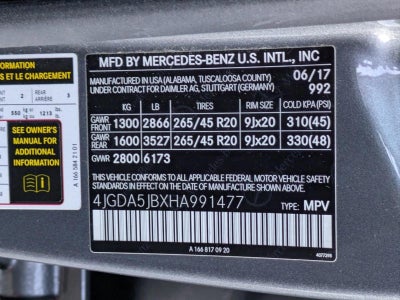 2017 Mercedes-Benz GLE GLE 350 SUV