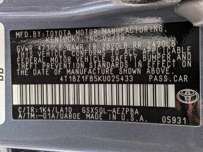 2019 Toyota Avalon Limited (Natl)