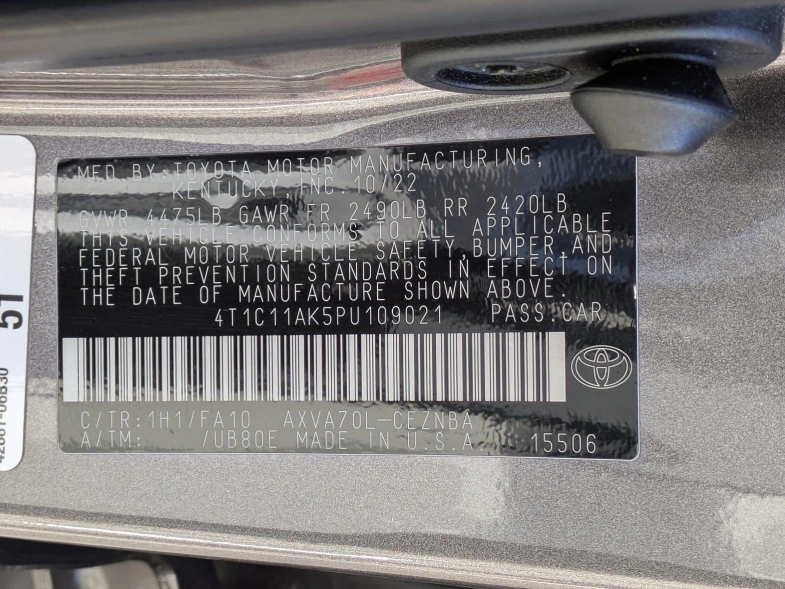 2023 Toyota Camry LE Auto (Natl)