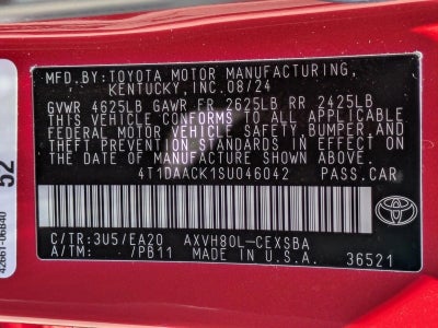 2025 Toyota Camry SE (Natl)