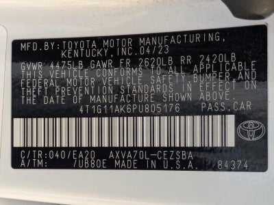 2023 Toyota Camry SE Auto (SE)