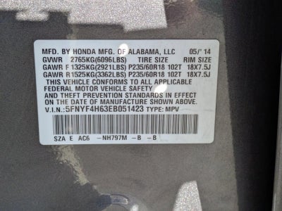 2014 Honda Pilot 4WD EX-L with DVD Rear Entertainment System