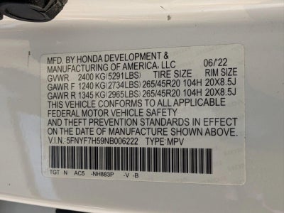 2022 Honda Passport EX-L FWD
