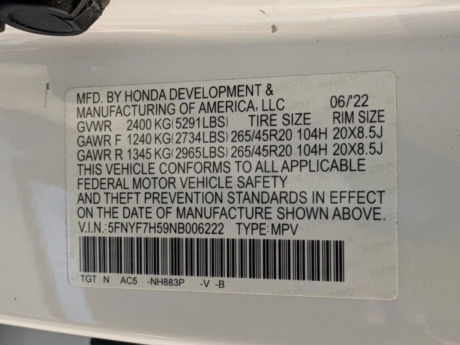 2022 Honda Passport EX-L FWD