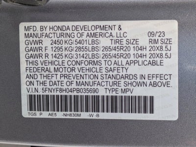 2023 Honda Passport Elite AWD