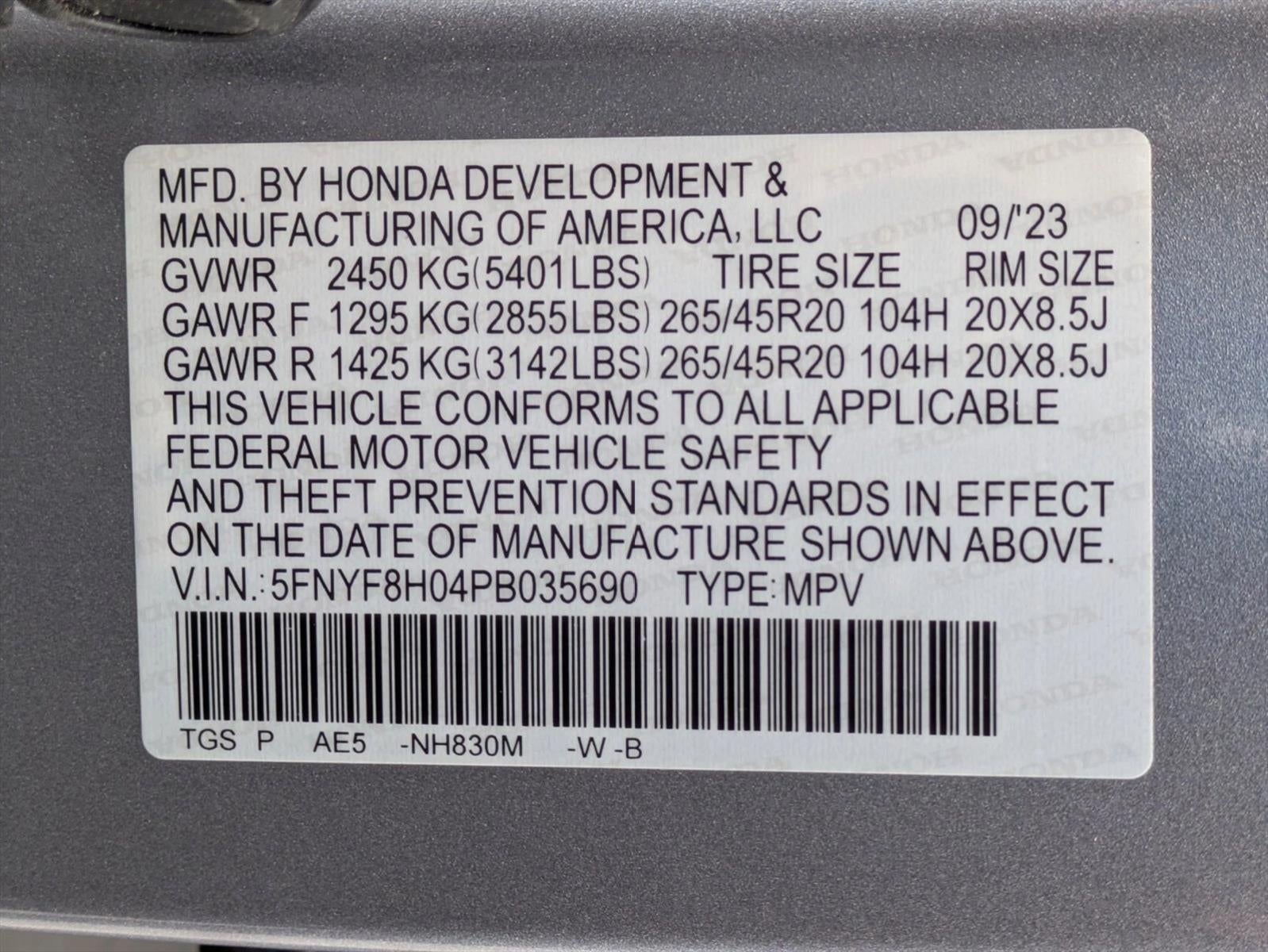 2023 Honda Passport Elite AWD
