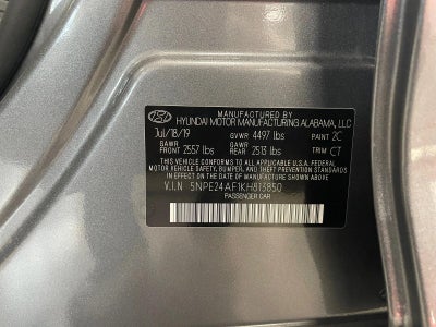 2019 Hyundai SONATA SE 2.4L