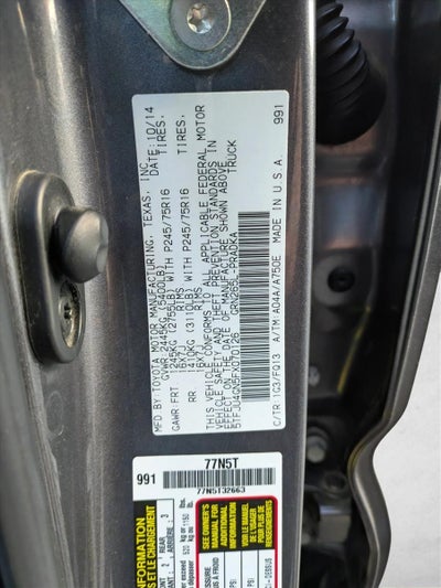 2015 Toyota Tacoma 2WD Double Cab Short Bed V6 Automatic PreRunner (Natl)