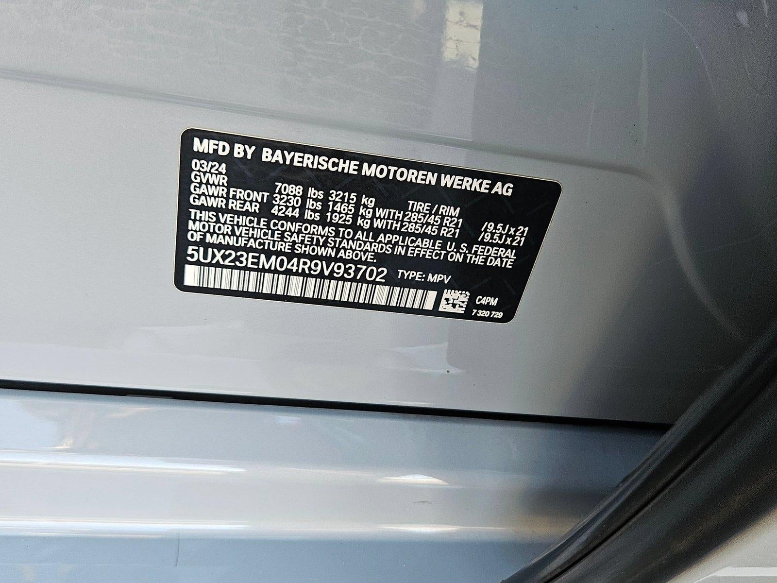 2024 BMW X7 xDrive40i Sports Activity Vehicle