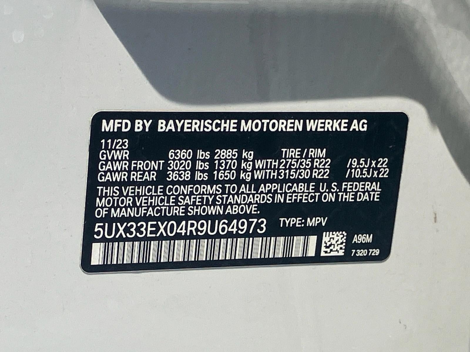 2024 BMW X6 xDrive40i Sports Activity Coupe