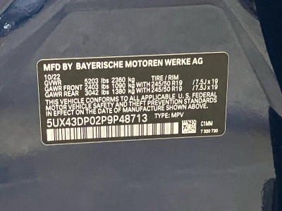 2023 BMW X3 sDrive30i Sports Activity Vehicle