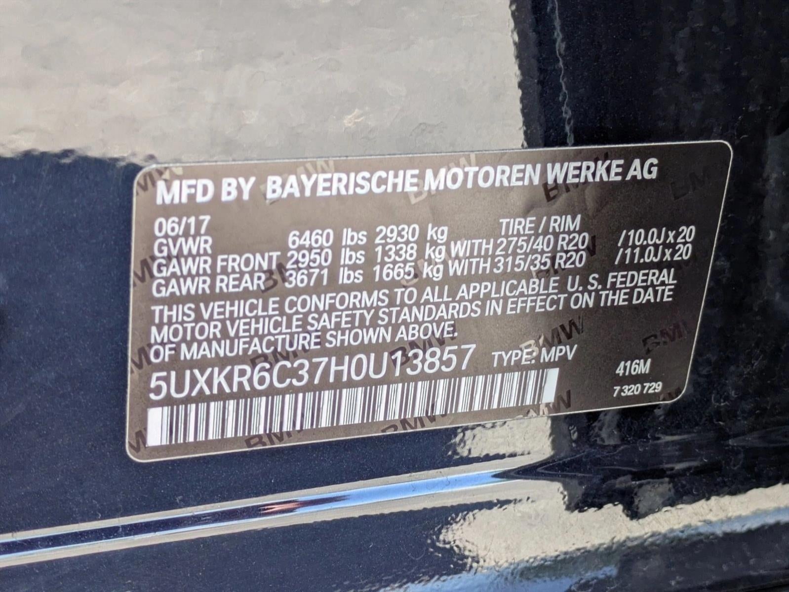 2017 BMW X5 xDrive50i Sports Activity Vehicle