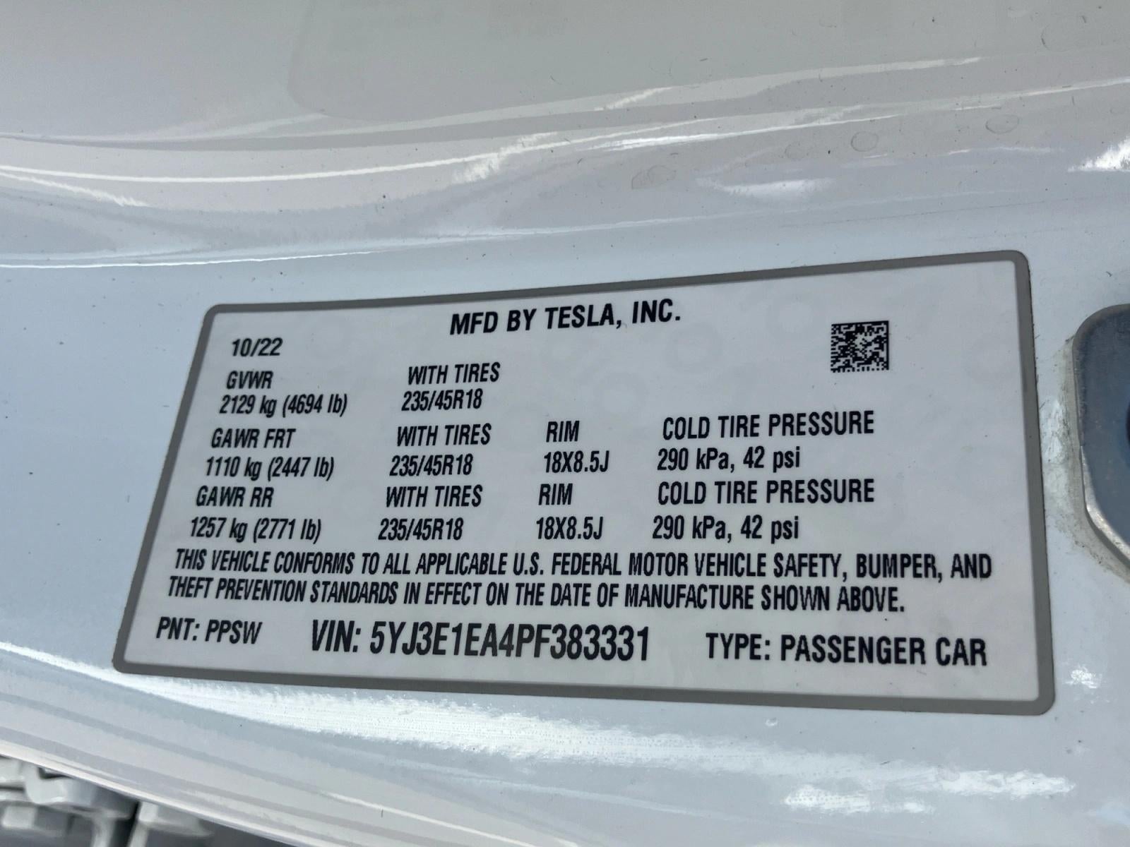 2023 Tesla Model 3 RWD