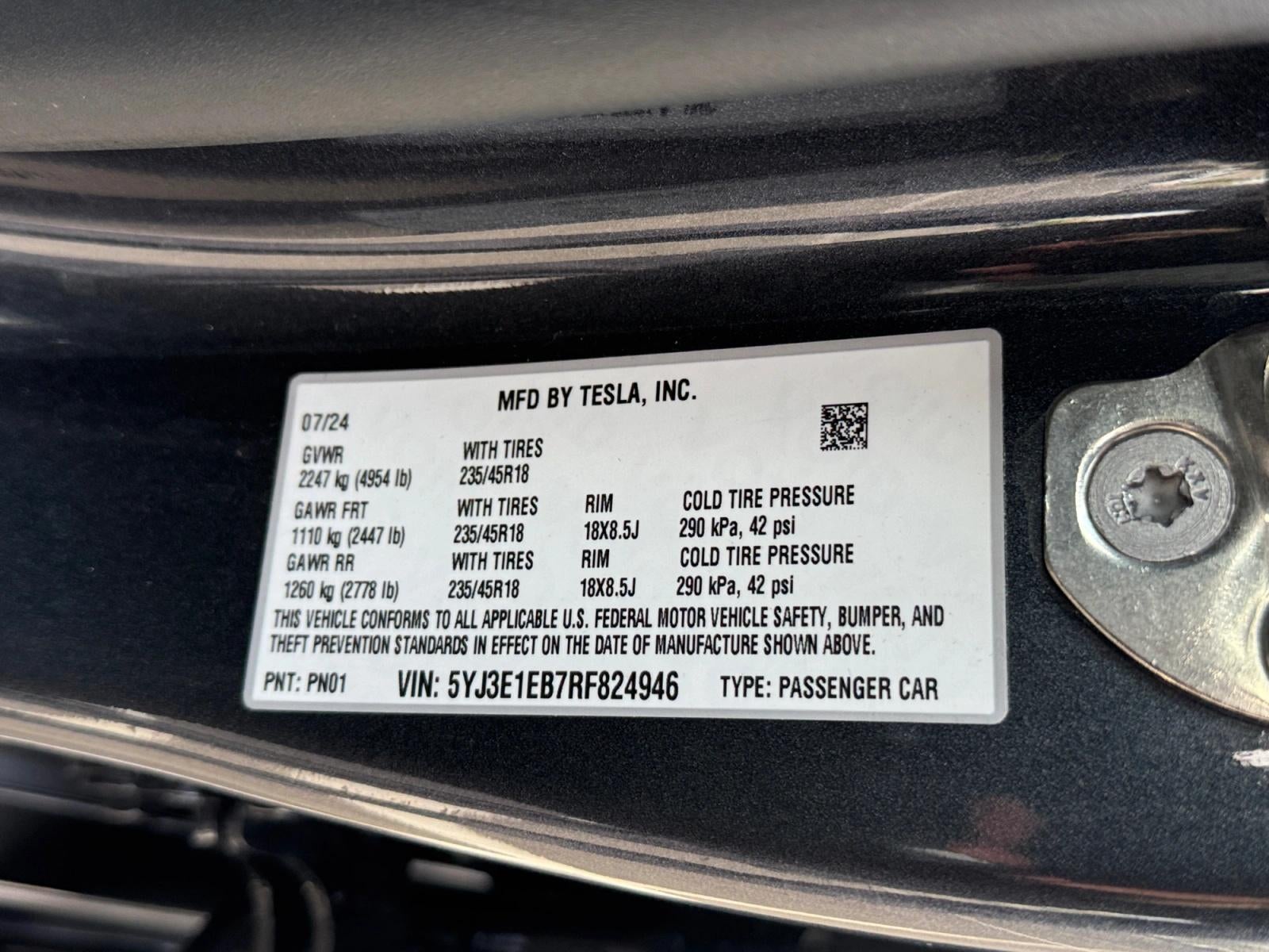 2024 Tesla Model 3 Long Range AWD