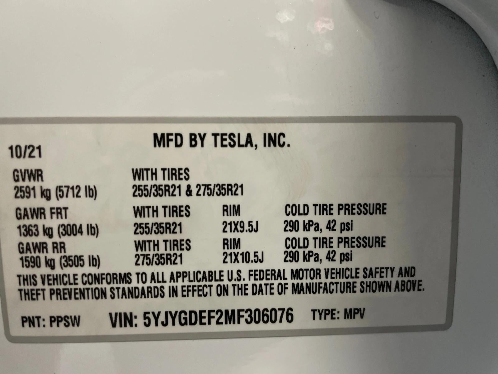 2021 Tesla Model Y Performance AWD