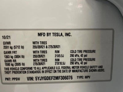 2021 Tesla Model Y Performance AWD