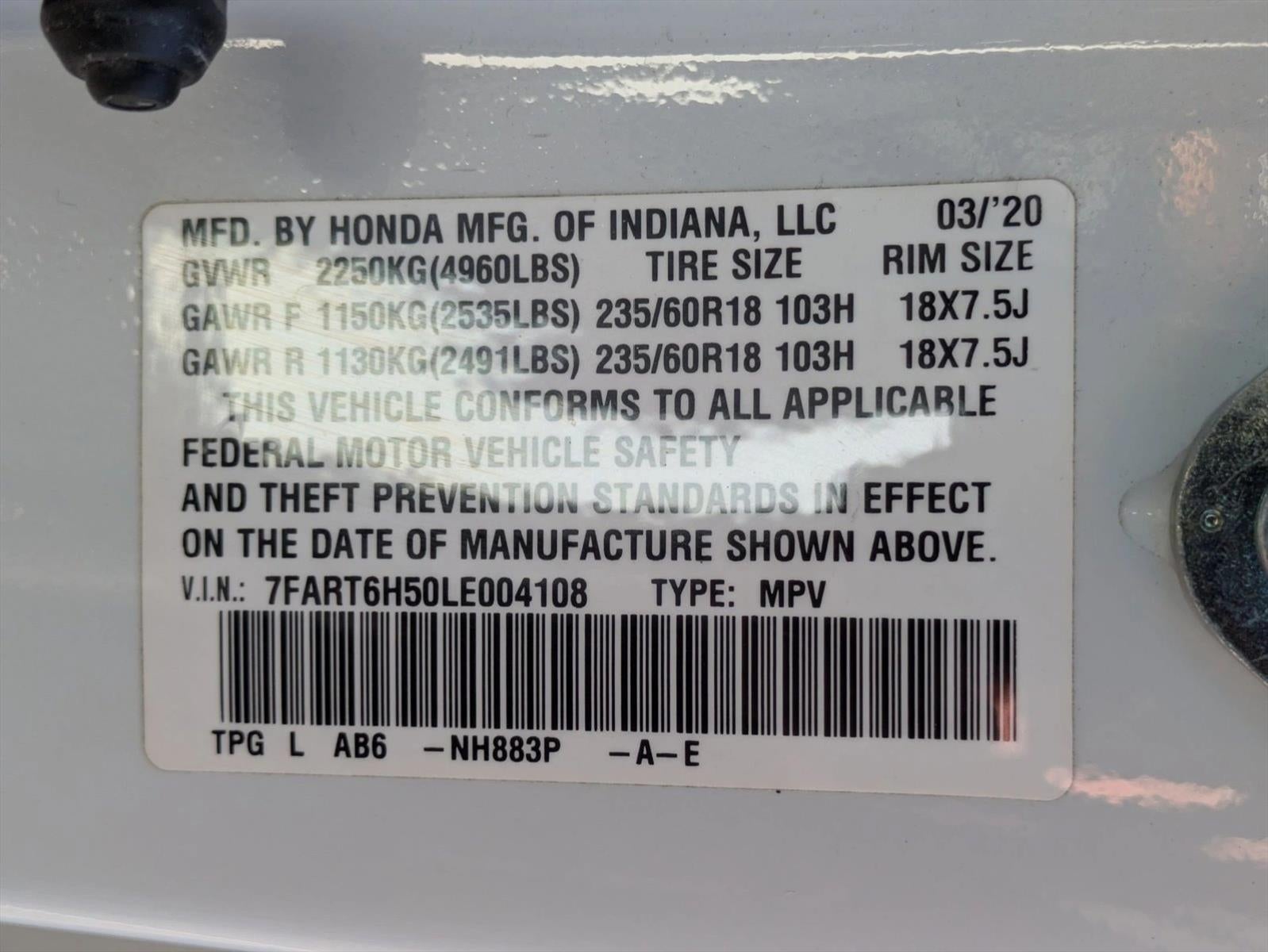 2020 Honda CR-V Hybrid EX AWD