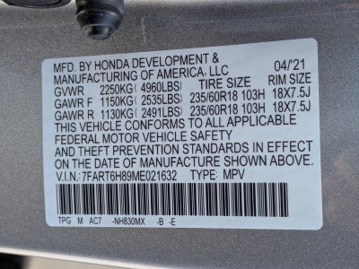 2021 Honda CR-V Hybrid EX-L AWD