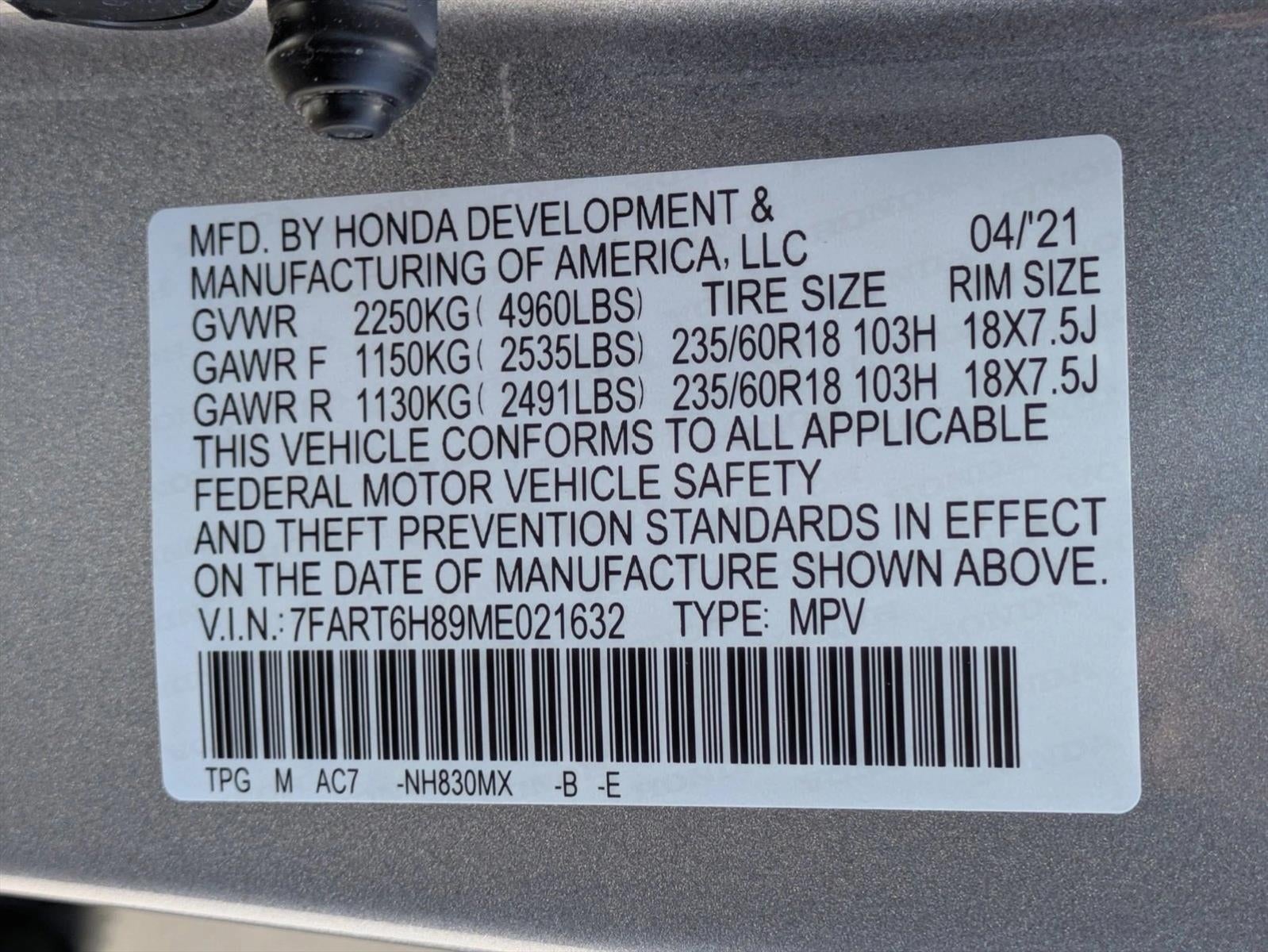 2021 Honda CR-V Hybrid EX-L AWD
