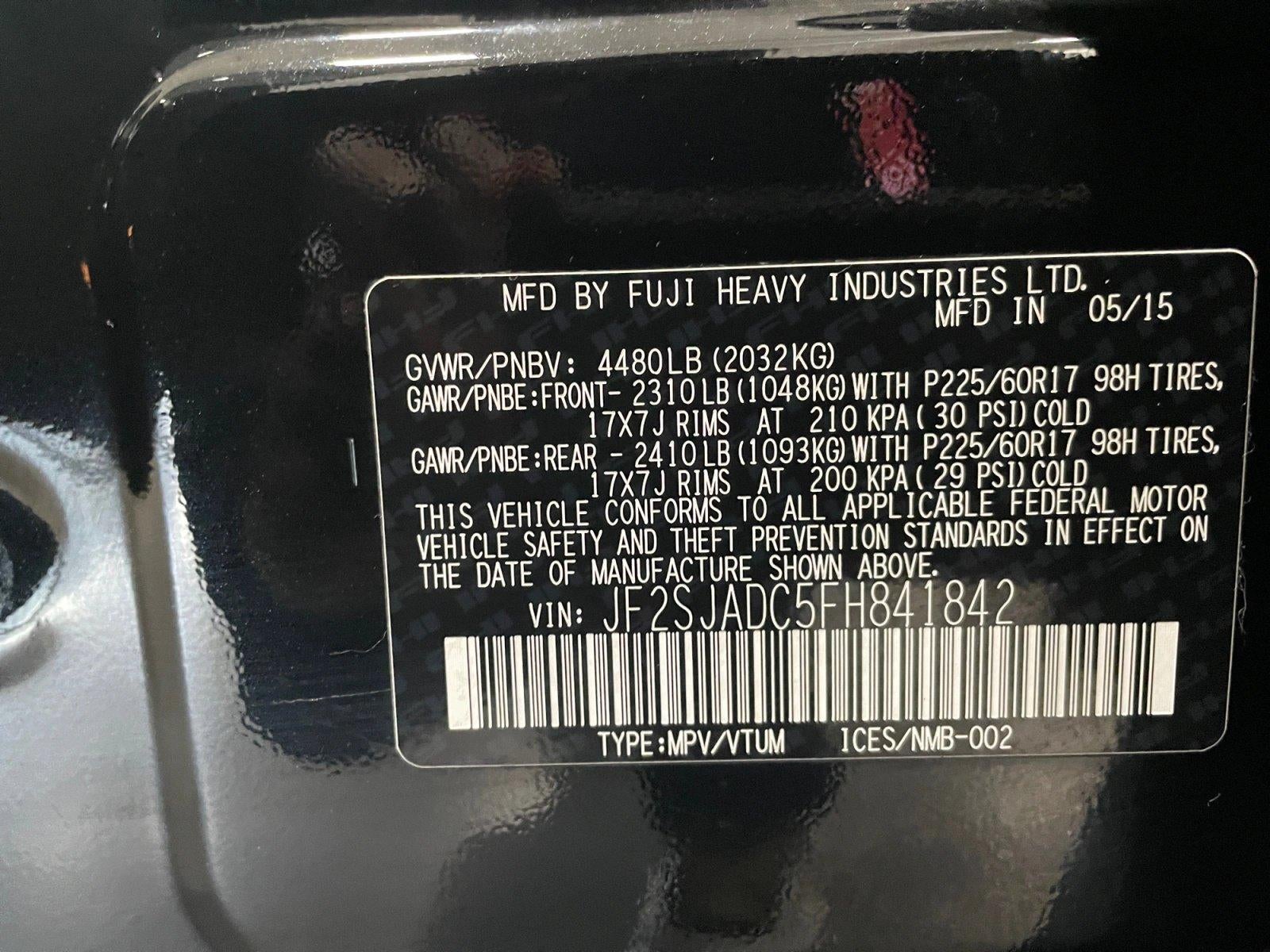 2015 Subaru Forester 2.5i Premium CVT