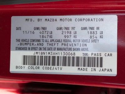 2017 Mazda Mazda3 5-Door Grand Touring Auto