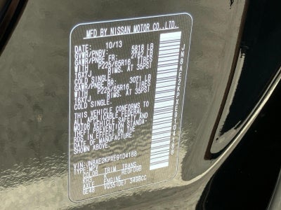 2014 Nissan Quest 4dr SV