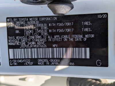 2021 Toyota 4Runner TRD Off Road 4WD (Natl)