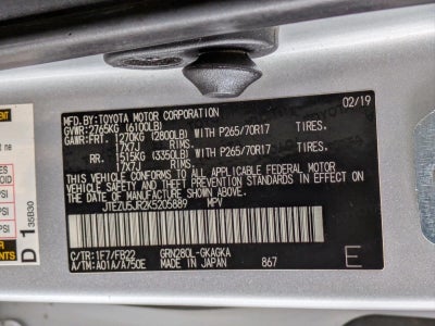 2019 Toyota 4Runner SR5 2WD (Natl)