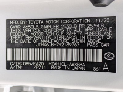 2024 Lexus UX 250h FWD