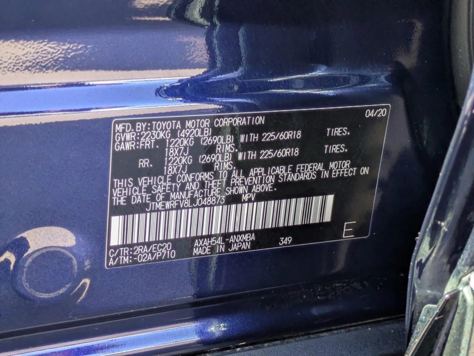 2020 Toyota RAV4 Hybrid XSE AWD (Natl) *Ltd Avail*