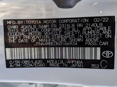 2022 Toyota Corolla Hatchback XSE Manual (Natl)