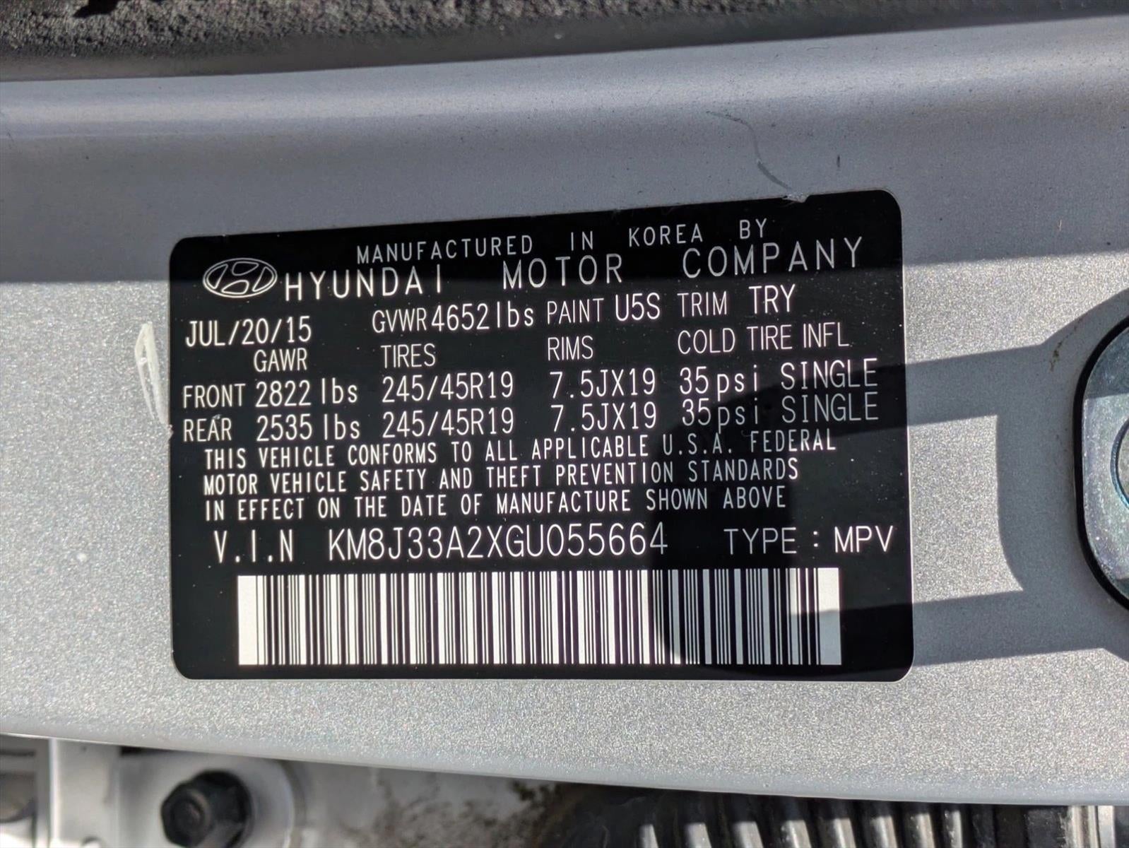 2016 Hyundai TUCSON FWD 4dr Limited