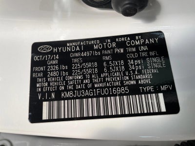 2015 Hyundai TUCSON FWD 4dr Limited