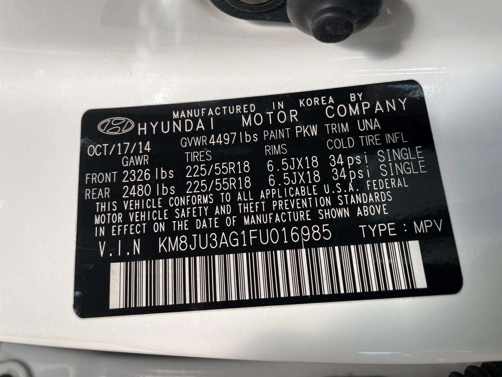 2015 Hyundai TUCSON FWD 4dr Limited