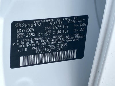 2025 Hyundai SONATA Hybrid Limited FWD