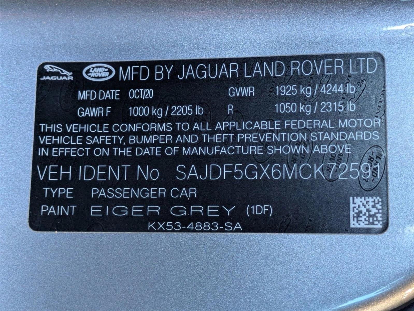 2021 Jaguar F-TYPE Convertible Auto First Edition