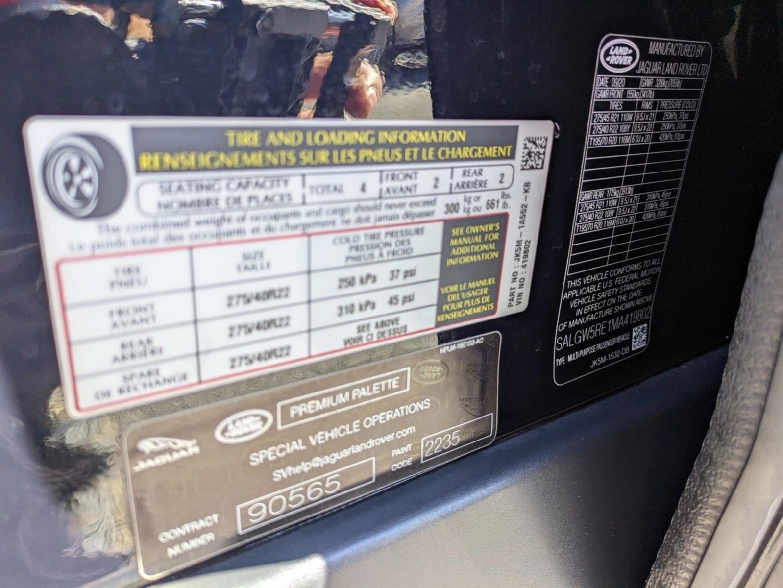 2021 Land Rover Range Rover SV Autobiography LWB