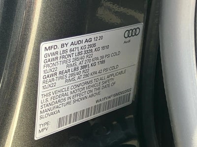 2021 Audi Q8 Prestige 55 TFSI quattro