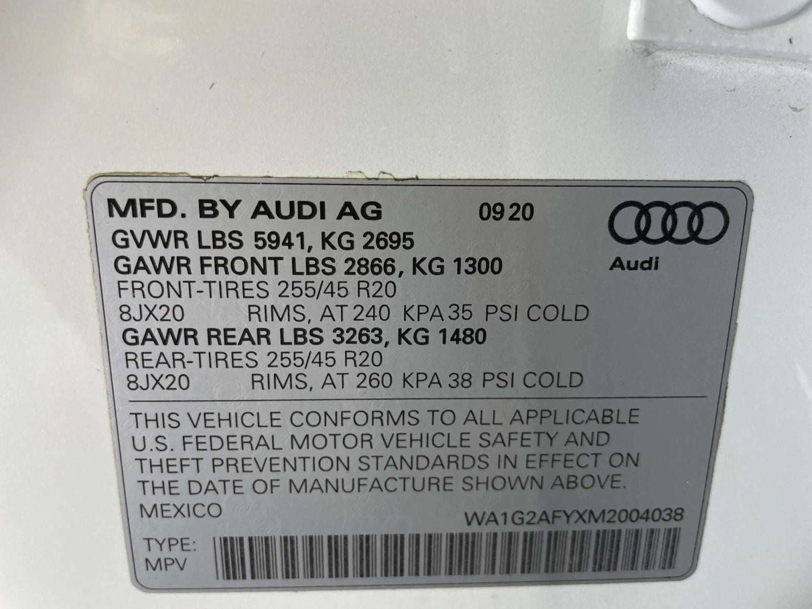 2021 Audi Q5 Premium 55 TFSI e quattro