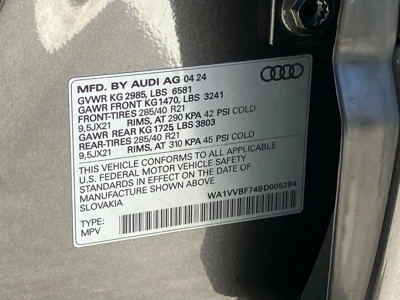 2025 Audi Q7 Prestige 55 TFSI quattro
