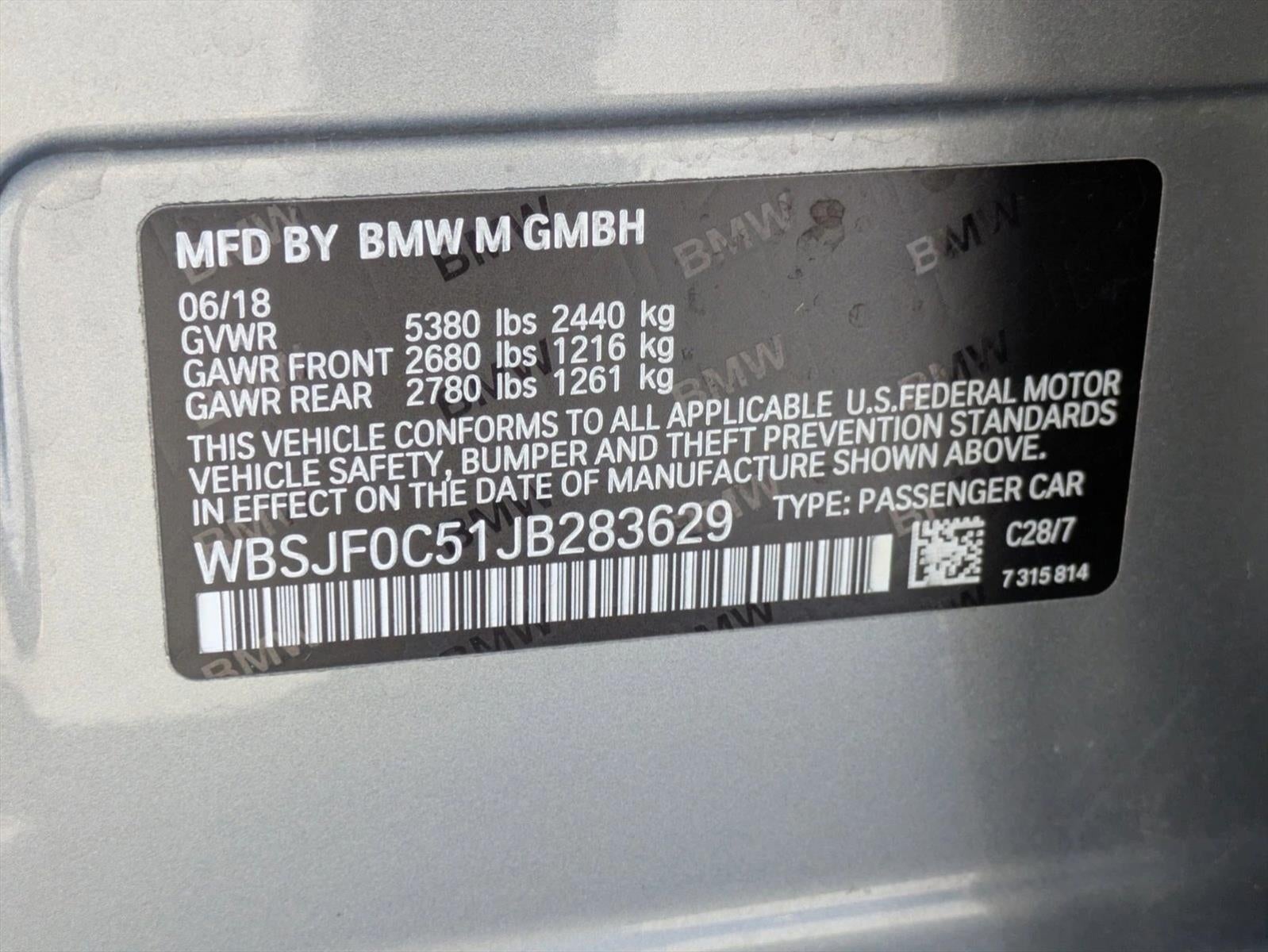 2018 BMW M5 M5 Sedan