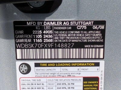 2009 Mercedes-Benz SL-Class SL 63 AMG®