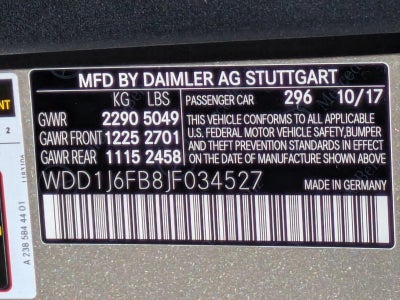 2018 Mercedes-Benz E-Class E 400 RWD Coupe