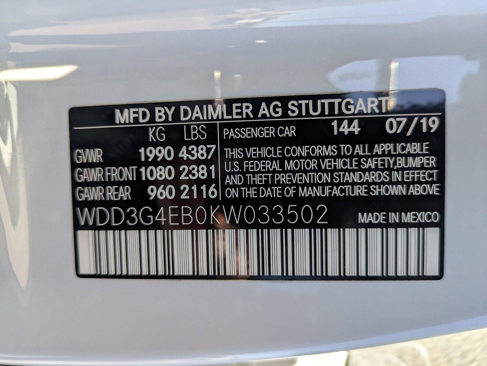 2019 Mercedes-Benz A-Class A 220 Sedan